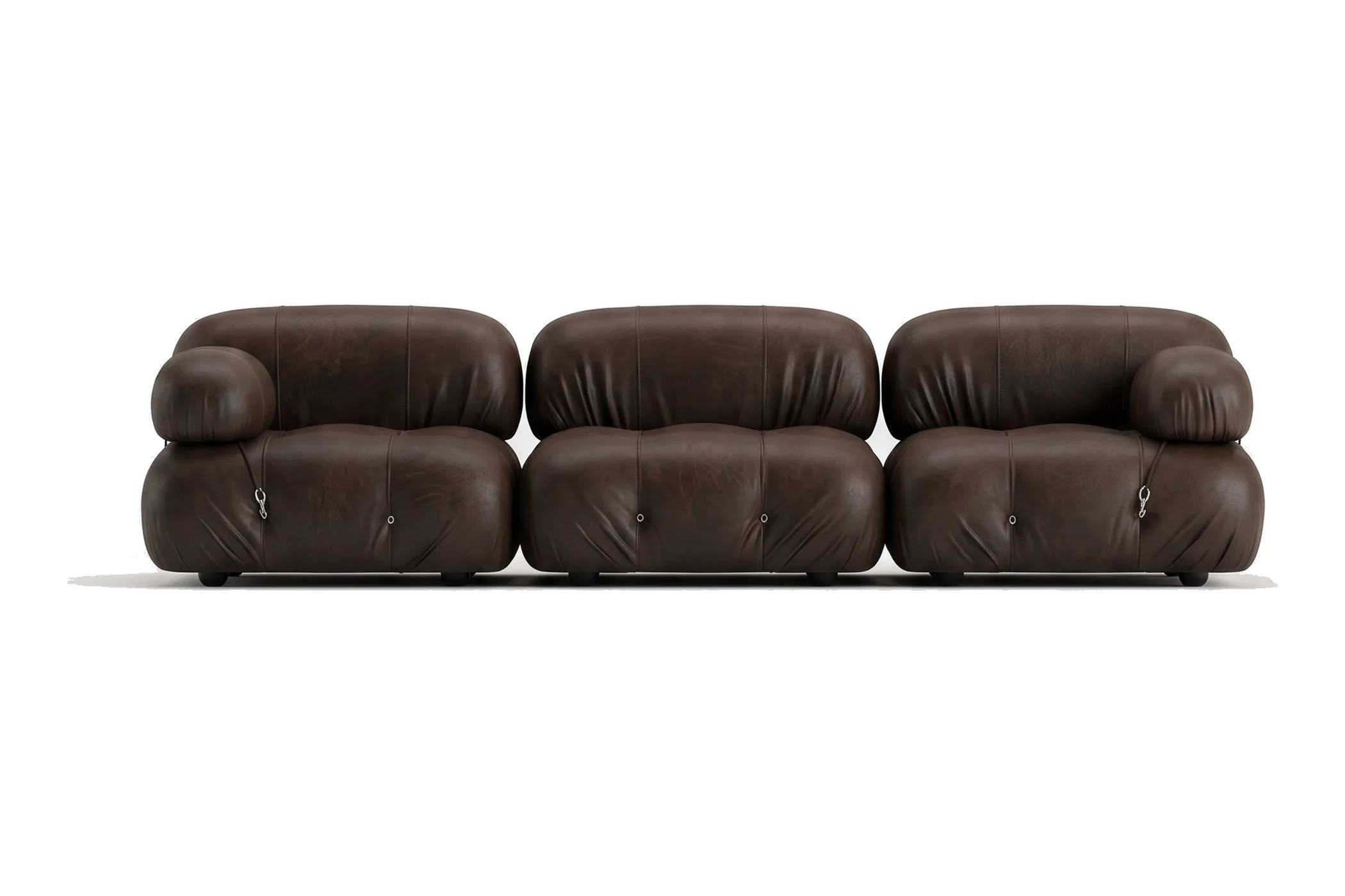 Dark brown modular sofa — 1