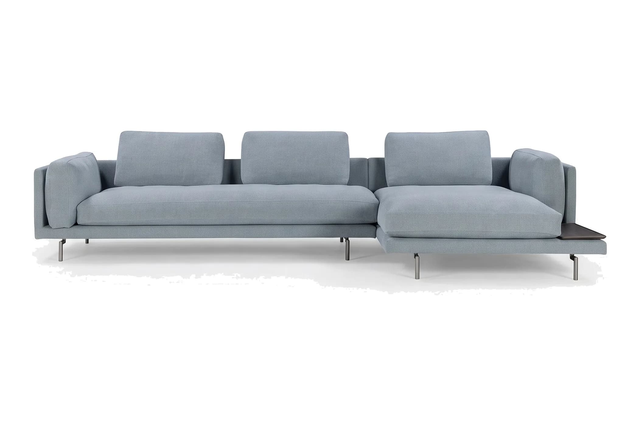 Blue-grey corner sofa — 1