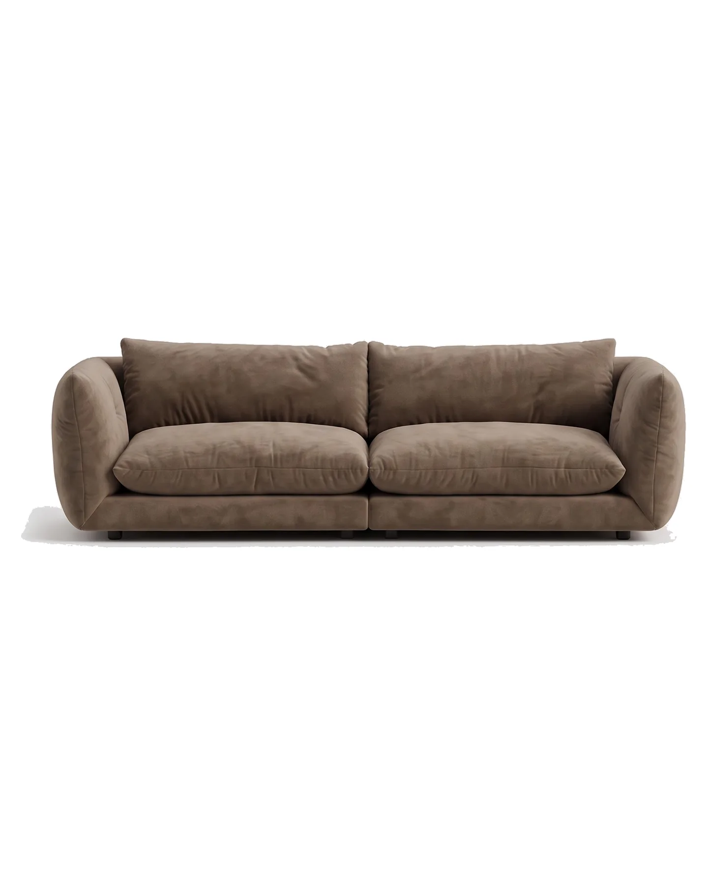 Sofa hai chỗ nâu nhạt